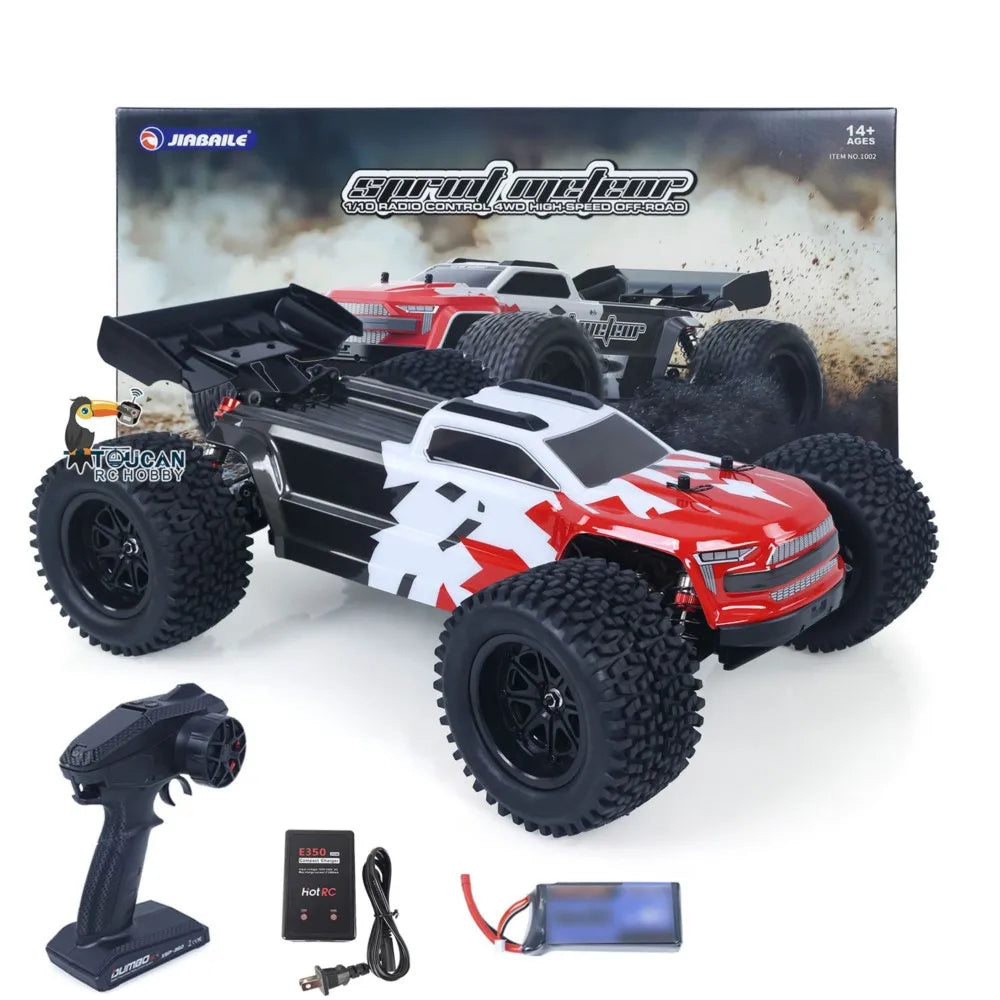 Toys 1/10 70KM/H Remote Control Car RC Brushless Electric Car Hobbywing 4*4 60A ESC 3 Differentials Metal Gears with Light System
