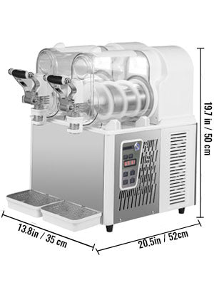 SucceBuy 3/6L 1/2 Jar Commercial Slushie Machine Slush Maker Frozen Drink Dispenser Juice Smoothie Granita Vending Machine